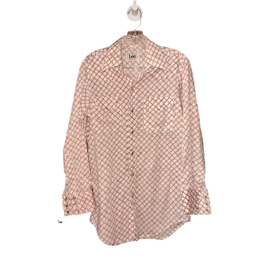Lee vintage pearl snap floral western button up